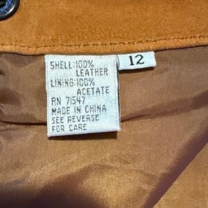 Brown Leather skirt